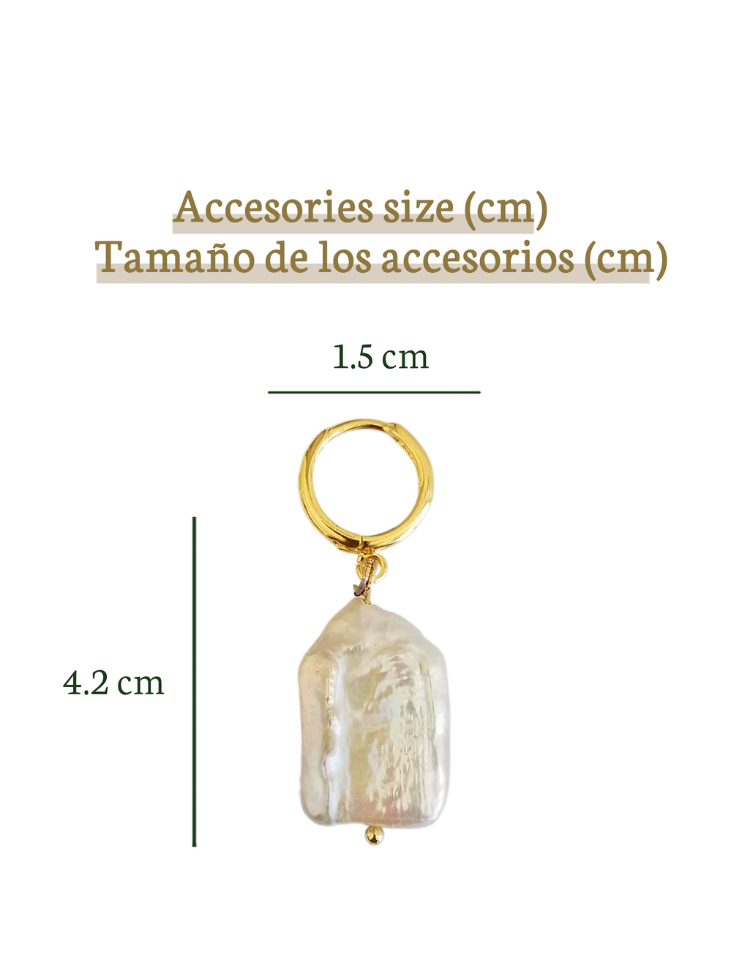 Perla Barroca Huggie Drop