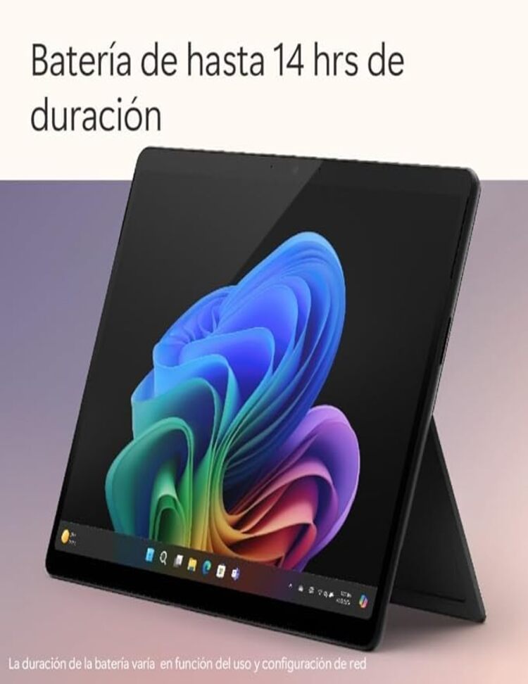 Microsoft Surface Pro Copilot Y PC Snapdragon X Plus 16GB RAM 512GB SSD Pantalla Tactil LCD Color Negro (No Incluye Teclado)